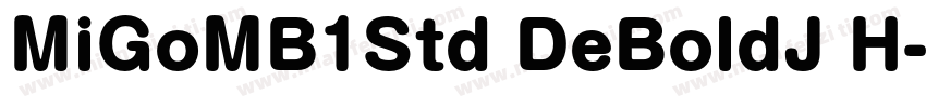 MiGoMB1Std DeBoldJ H字体转换